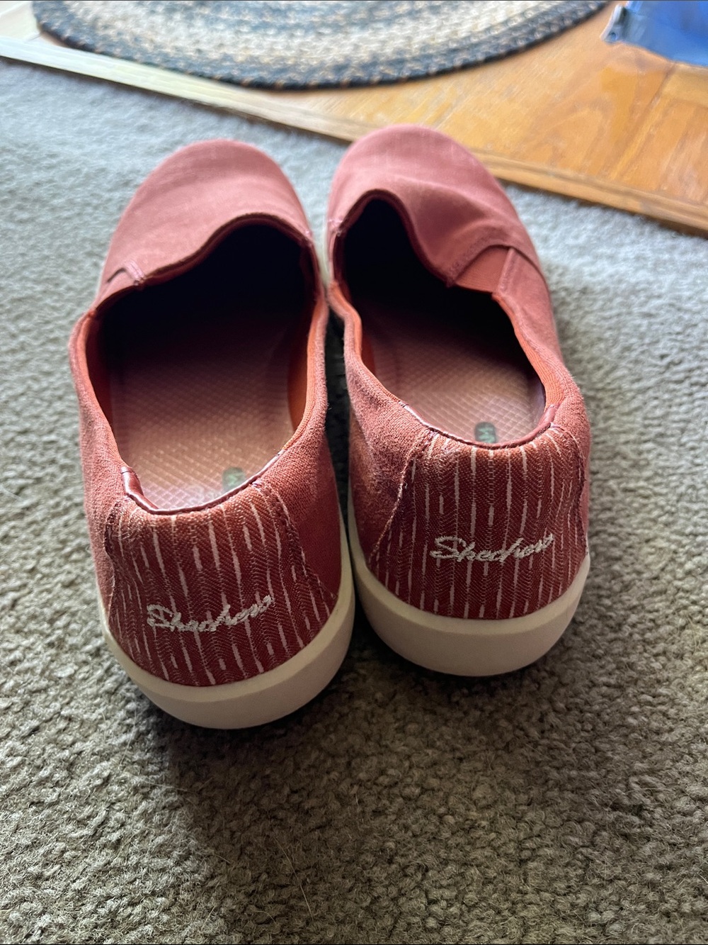 Skechers Women’s Slip-Ons in muted burgundy red - Picture 2 of 5